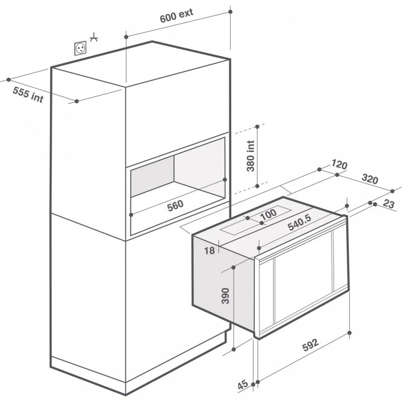 Мікрохвильова піч De Dietrich DME7120X - изображение 3